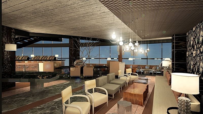 Hotel Las Americas Golden Tower Panama Exteriér fotografie The interior of the lounge