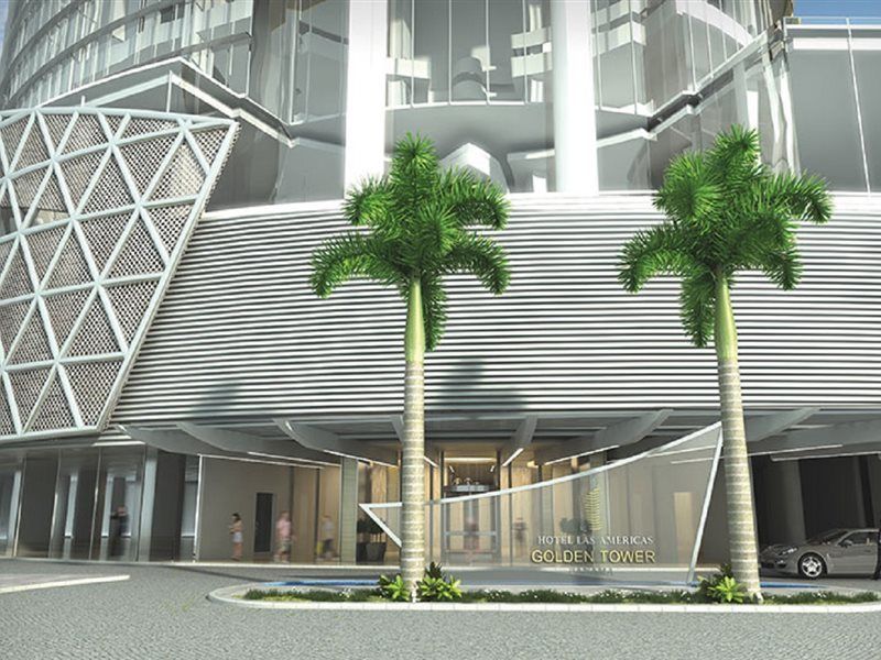 Hotel Las Americas Golden Tower Panama Exteriér fotografie The main entrance of the hotel