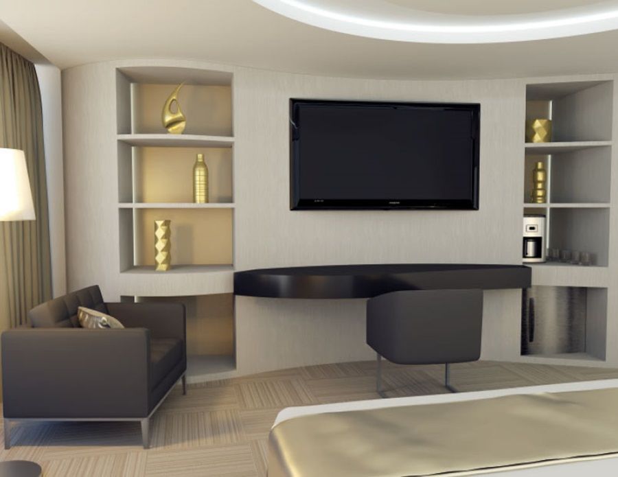Hotel Las Americas Golden Tower Panama Exteriér fotografie 3D rendering of a bedroom