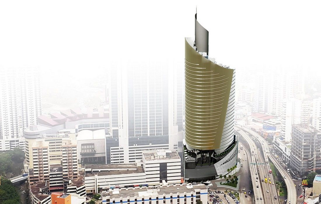 Hotel Las Americas Golden Tower Panama Exteriér fotografie The proposed tower