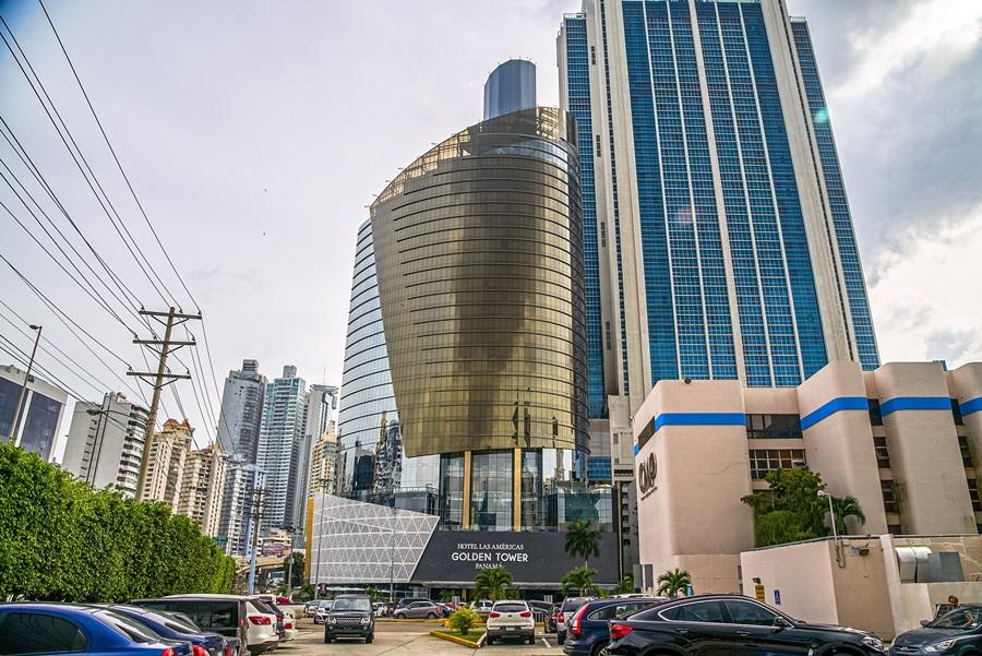 Hotel Las Americas Golden Tower Panama Exteriér fotografie The Golden Tower